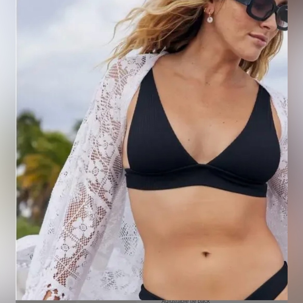 Aerie Black Bikini Top